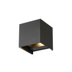 D'Lite LED Wandleuchte Elingen Aluminium Schwarz 4.9W 480lm - 830 Warmweiß