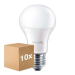 Mehrfachpackung 10x Philips CorePro LED Glühbirne E27 Birne Matt 13W 1521lm - 840 Kaltweiß | Ersatz Für 100W