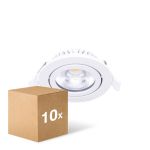 Mehrfachpackung 10x Noxion LED Schwenkbar Slim Spot Weiß Rund 6W 520lm 60D - 927 Extra Warmweiß | 85mm - IP54 - Dimmbar - Höchste Farbwiedergabe
