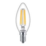 Mehrfachpackung 10x Philips Corepro LED Kerze E14 Fadenlampe Klar 6.5W 806lm - 827 Extra Warmweiß | Ersatz Für 60W