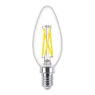 Philips MASTER LED E14 Kerze Fadenlampe Klar 2.5W 340lm - 922-927 Dim To Warm | Höchste Farbwiedergabe - Dimmbar - Ersatz Für 25W